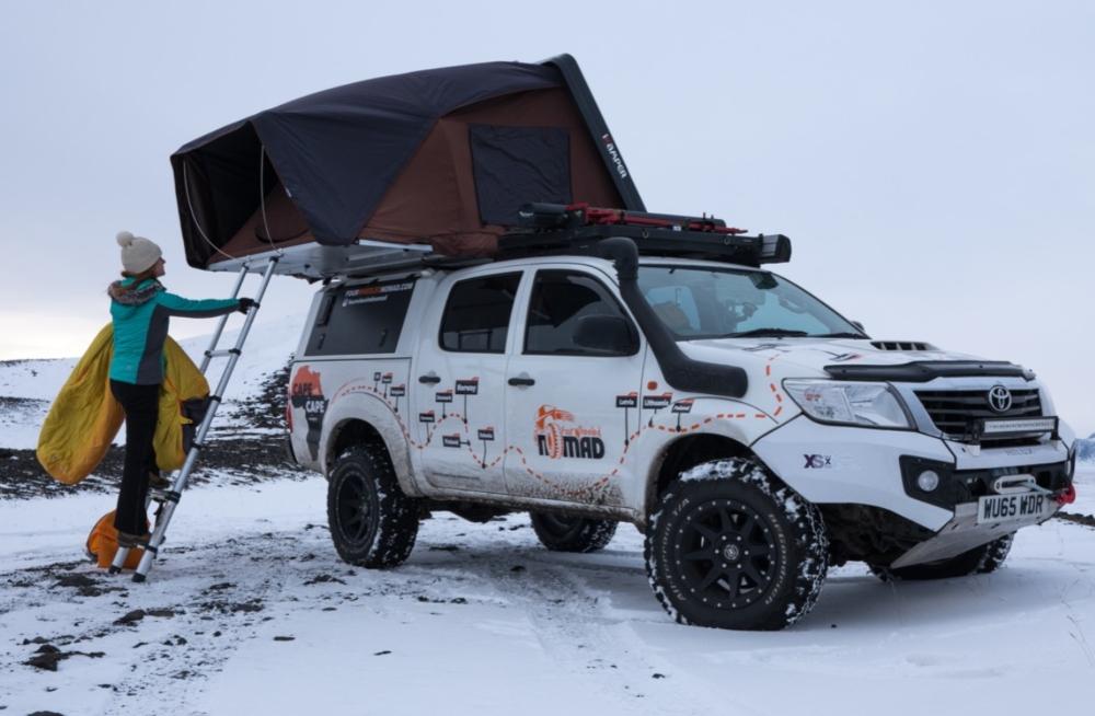 Winter Camping in the Skycamp!