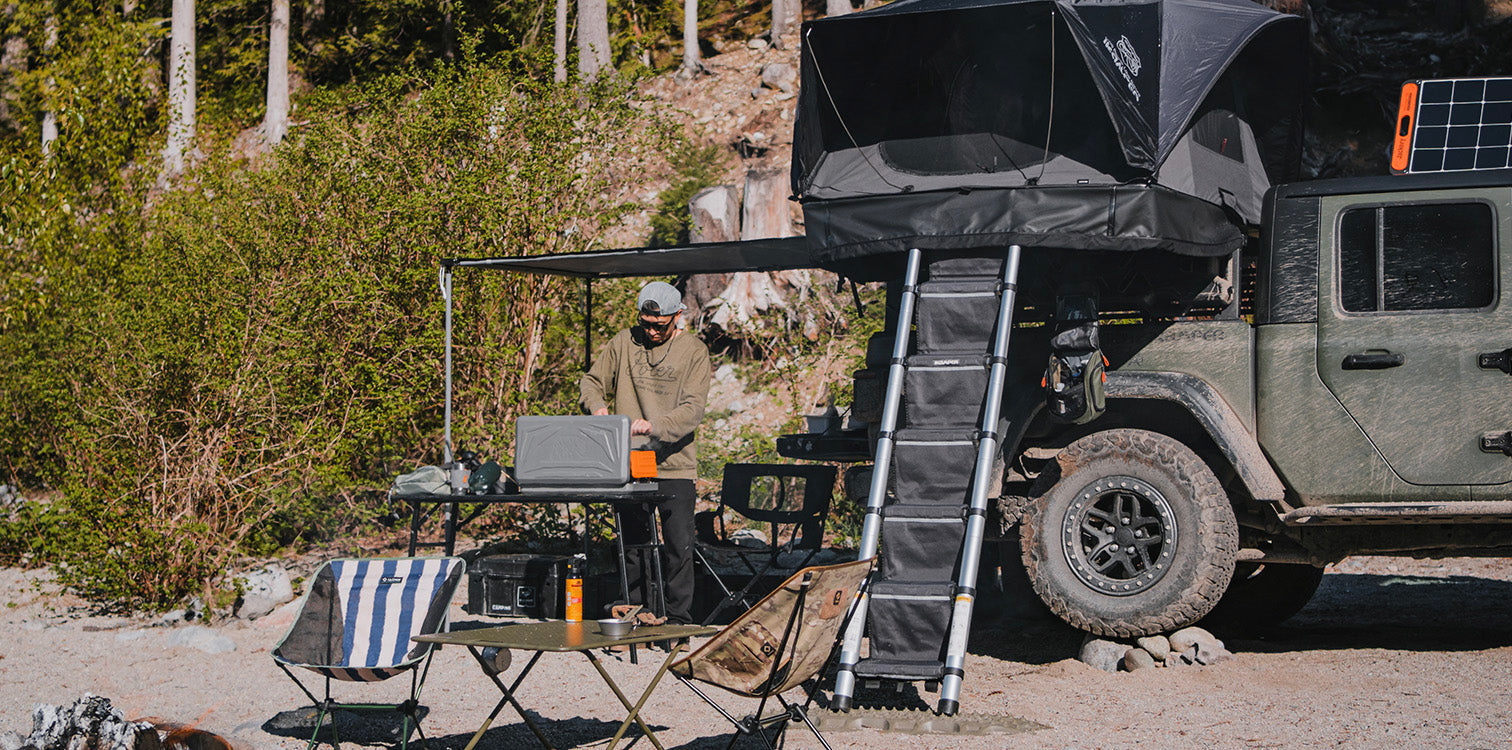 rooftop tent ladder steps HC Steps