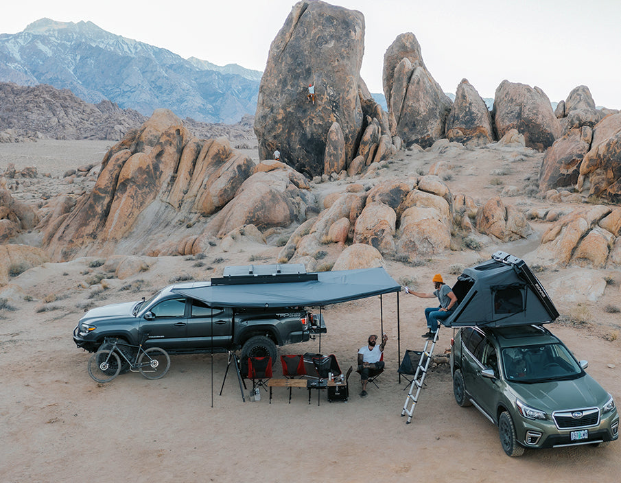 Rooftop awning online truck